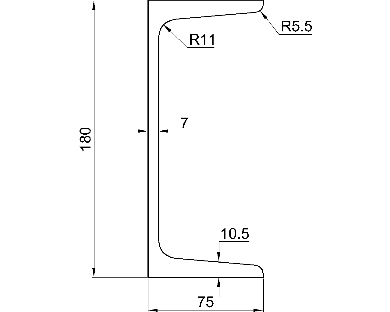 C-180x75x7x10.5