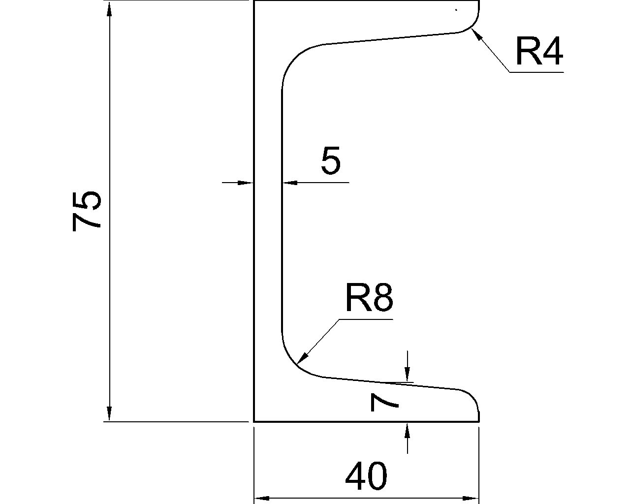 C-75x40x5x7