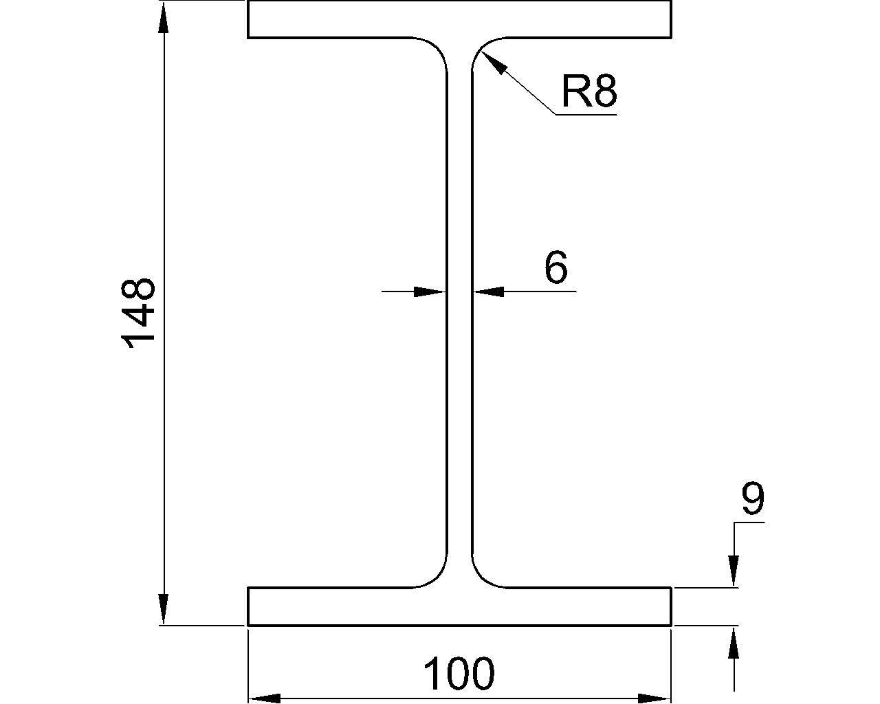 H-148x100x6x9