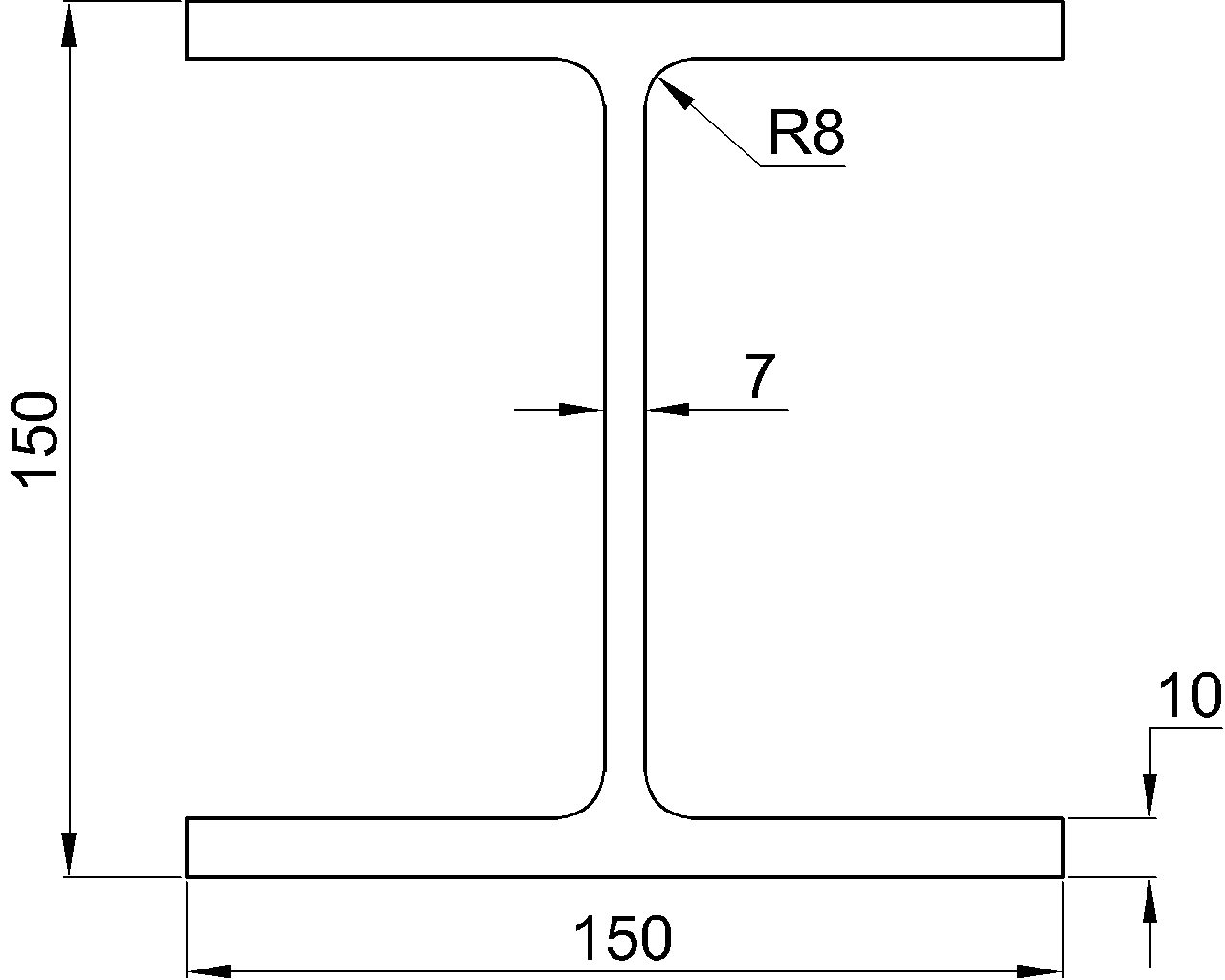 H-150x150x7x10