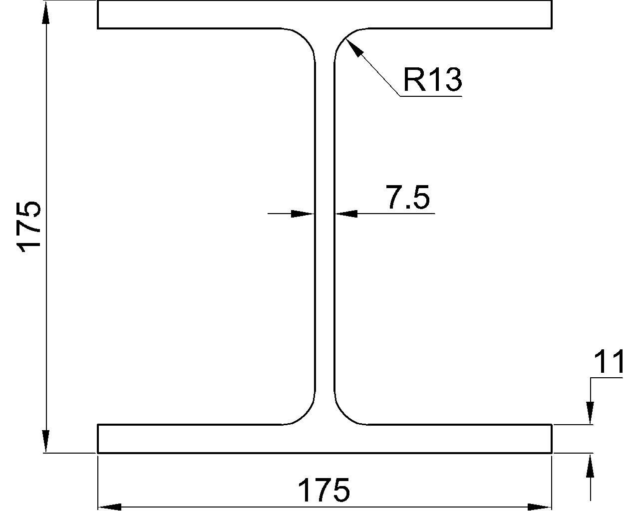 H-175x175x7.5×11