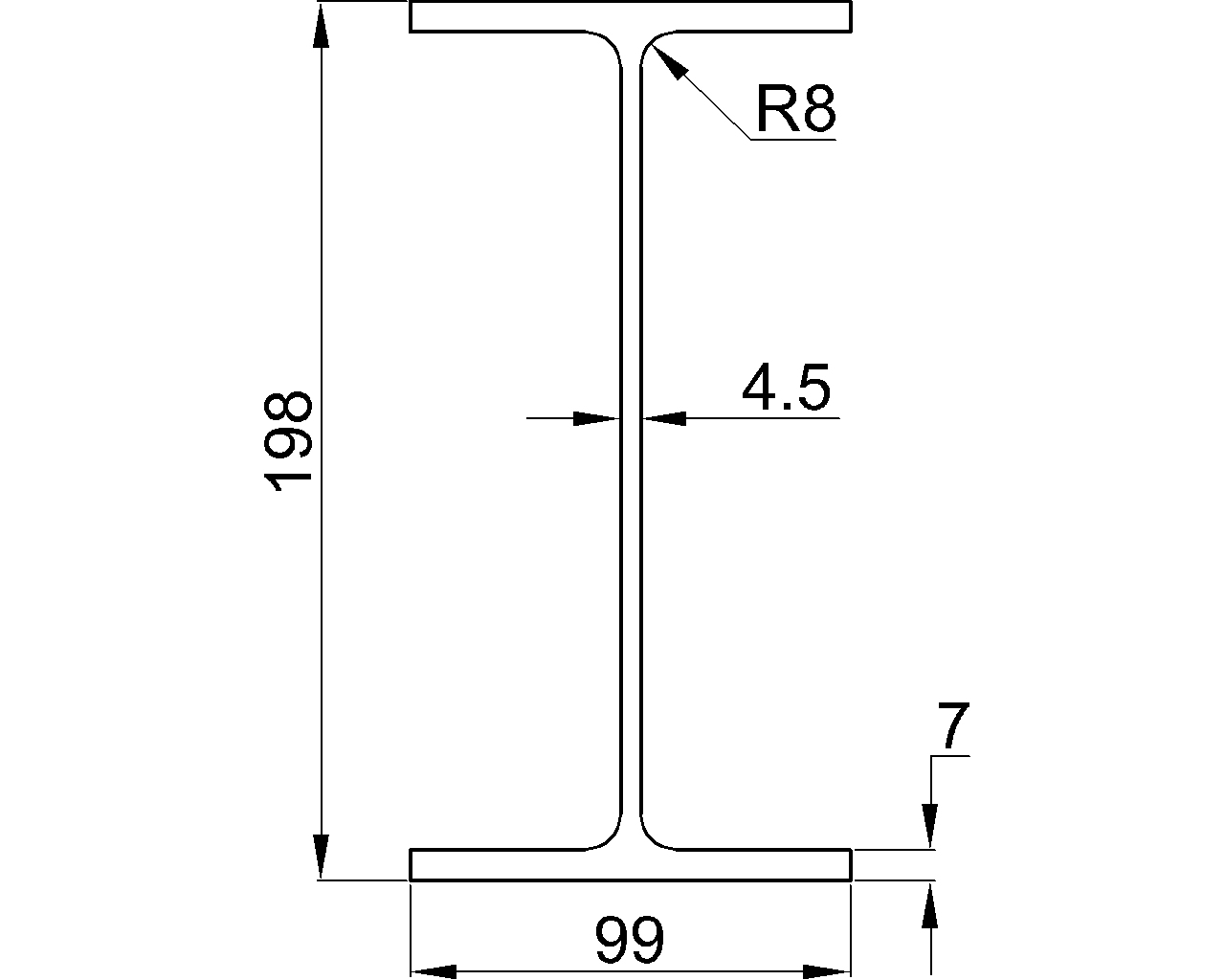 H-198x99x4.5×7