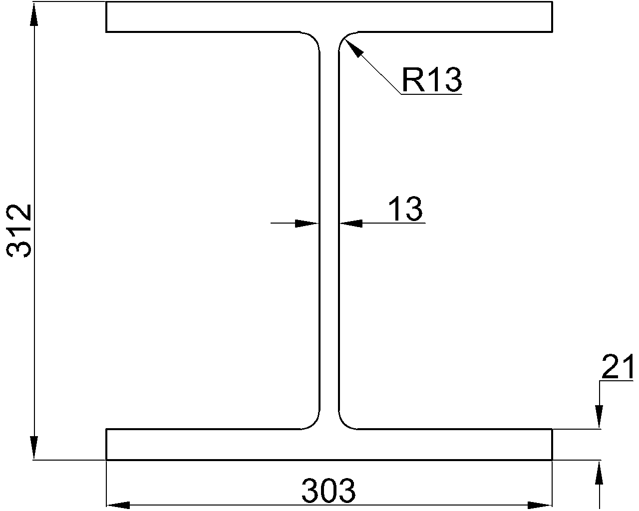 H-312x303x13x21