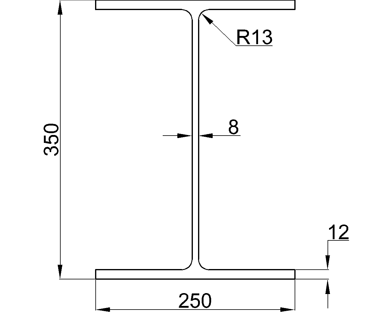 H-350x250x8x12