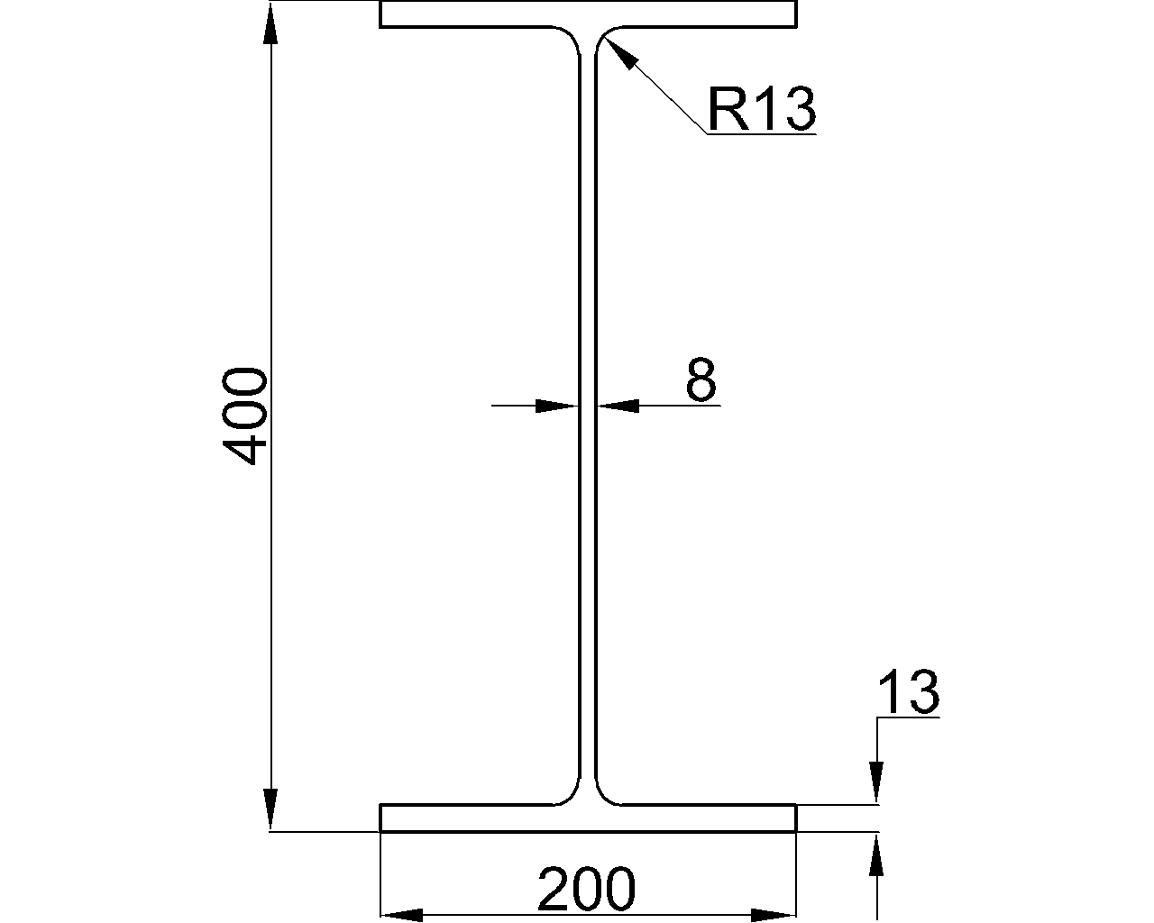H-400x200x8x13