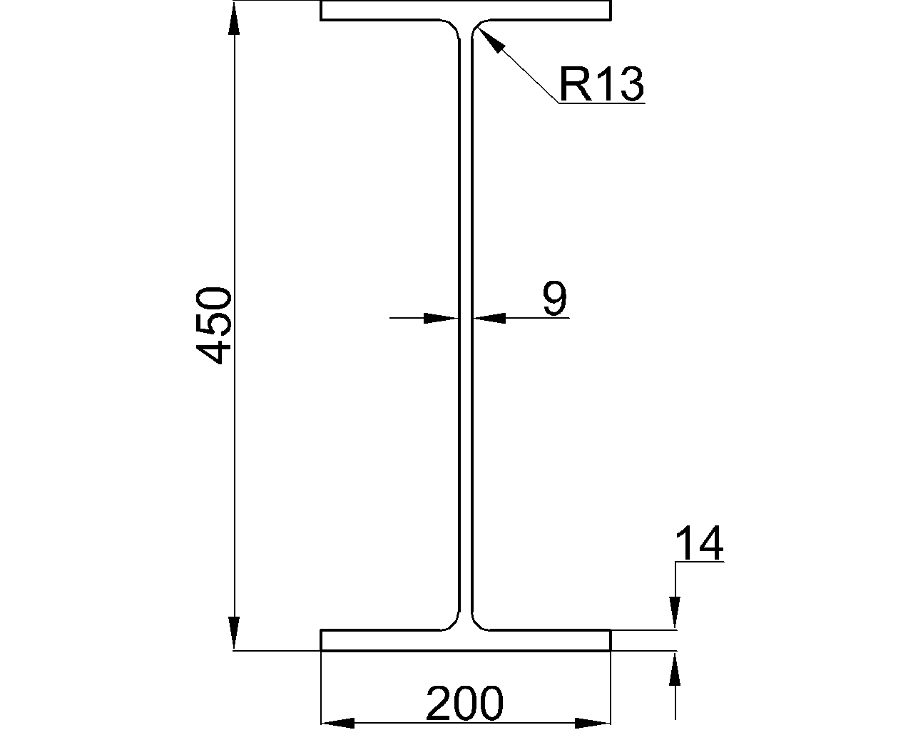 H-450x200x9x14