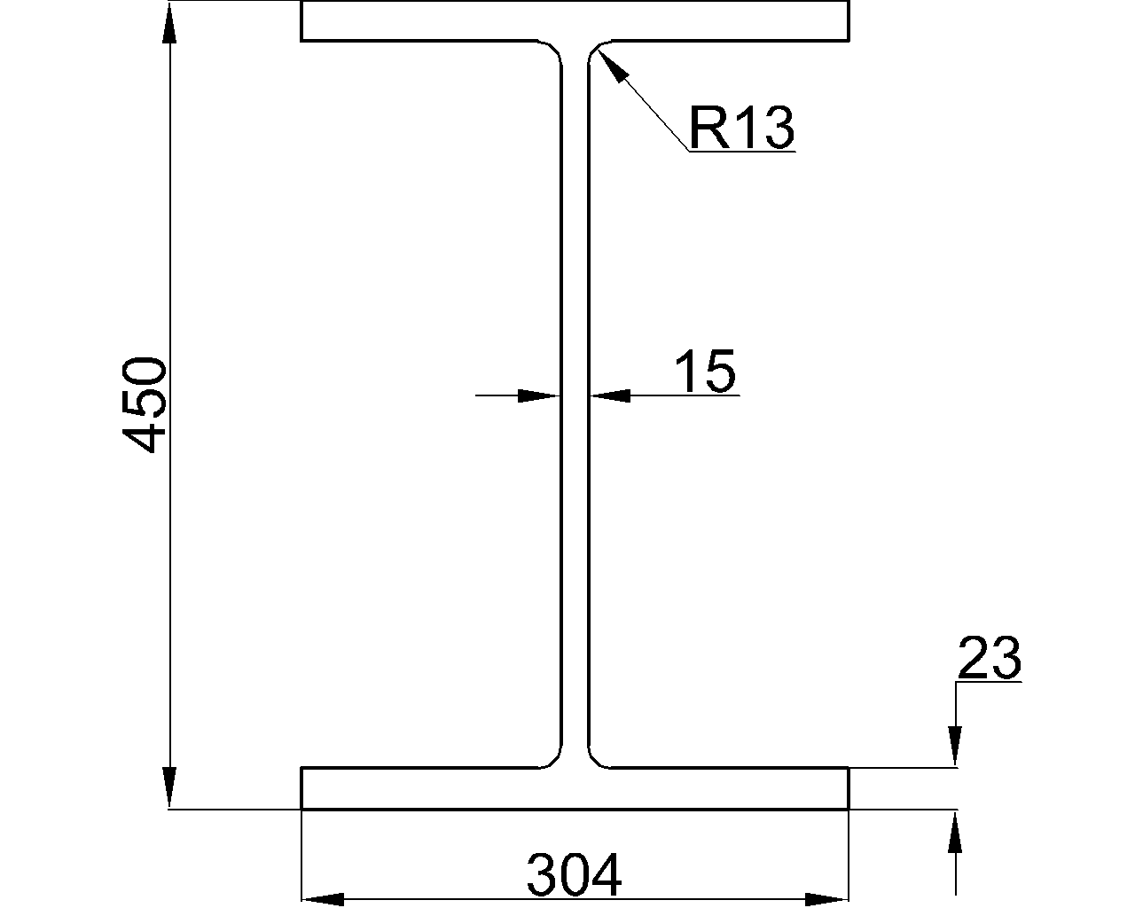 H-450x304x15x23