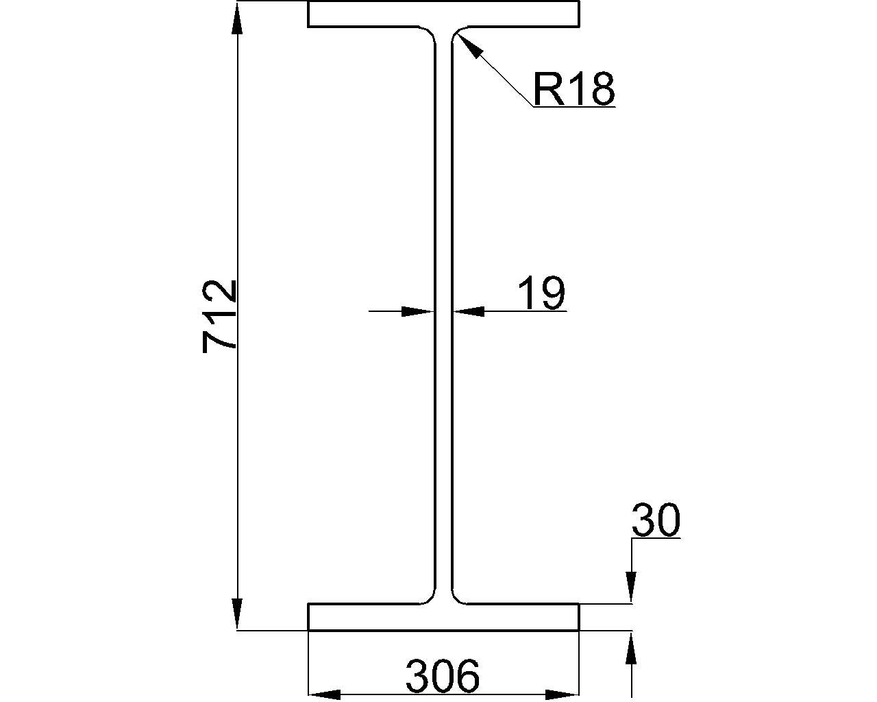 H-712x306x19x30
