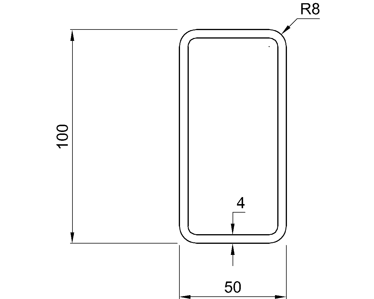 Hybox 355 RHS 100x50x4