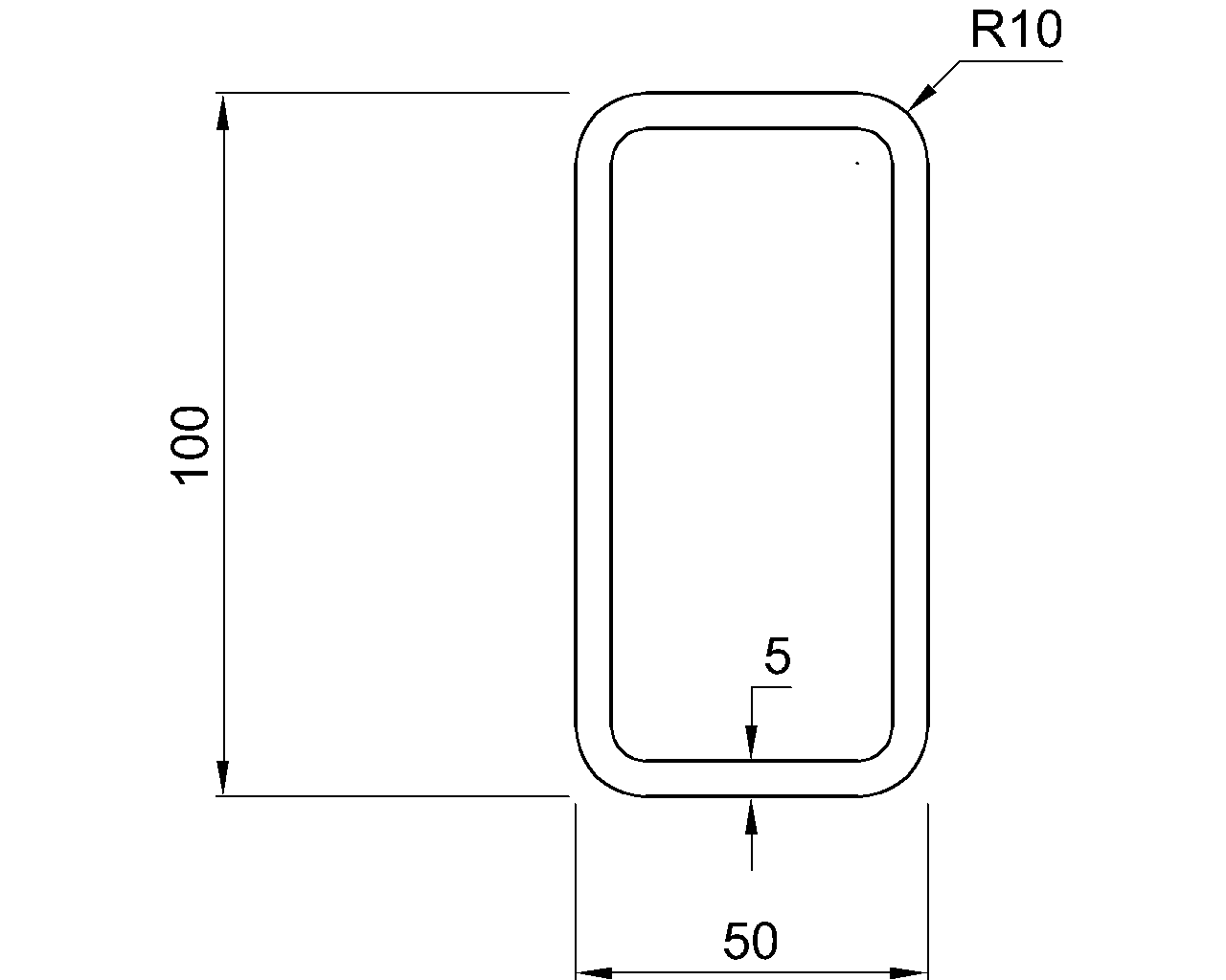 Hybox 355 RHS 100x50x5