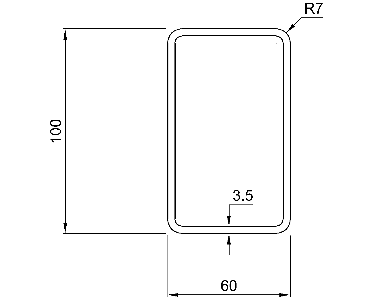 Hybox 355 RHS 100x60x3.5