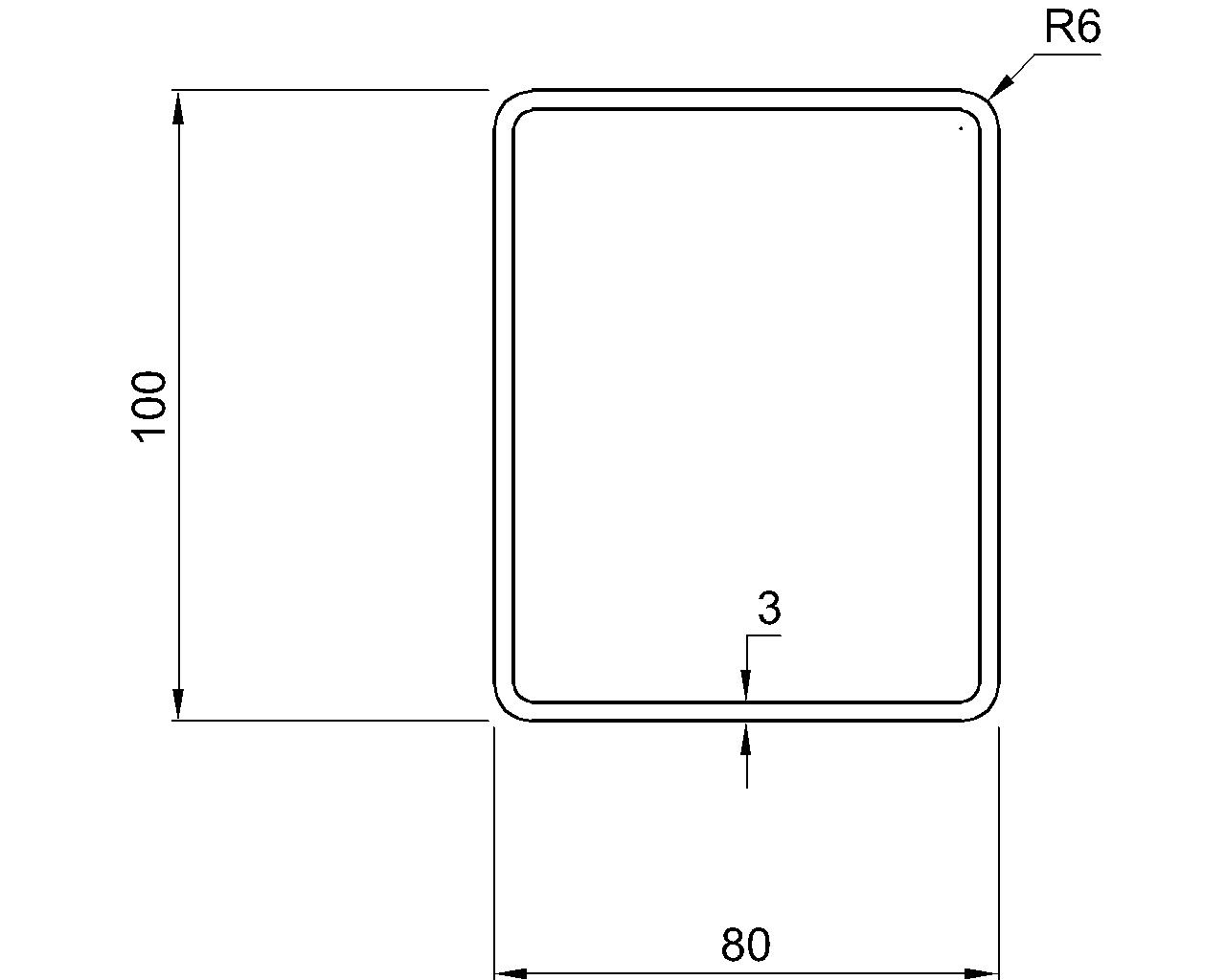 Hybox 355 RHS 100x80x3