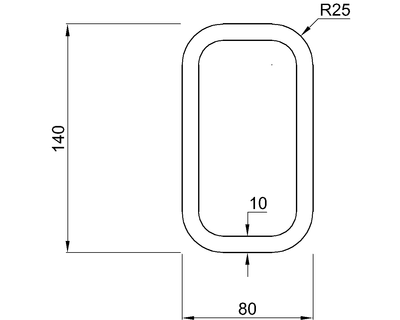 Hybox 355 RHS 140x80x10