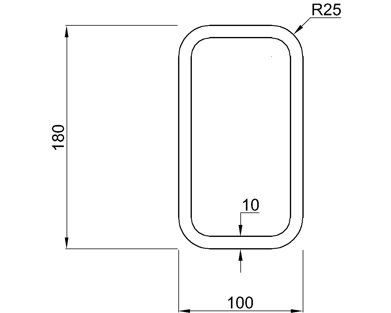 Hybox 355 RHS 180x100x10