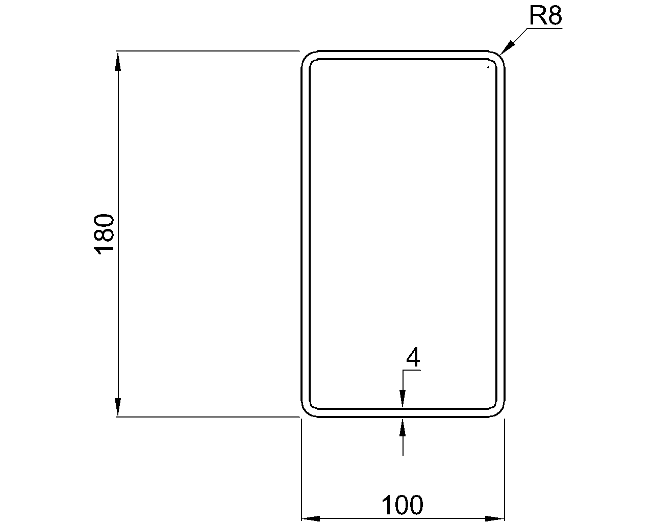 Hybox 355 RHS 180x100x4