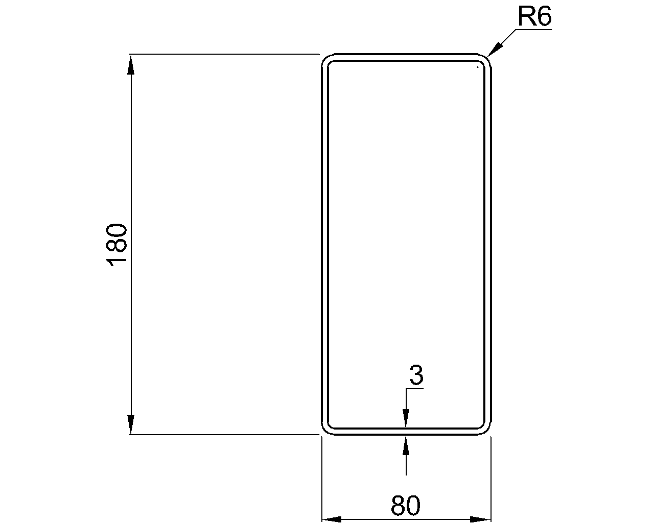 Hybox 355 RHS 180x80x3