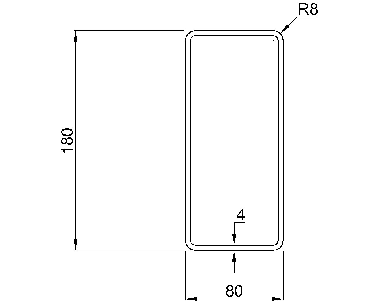 Hybox 355 RHS 180x80x4