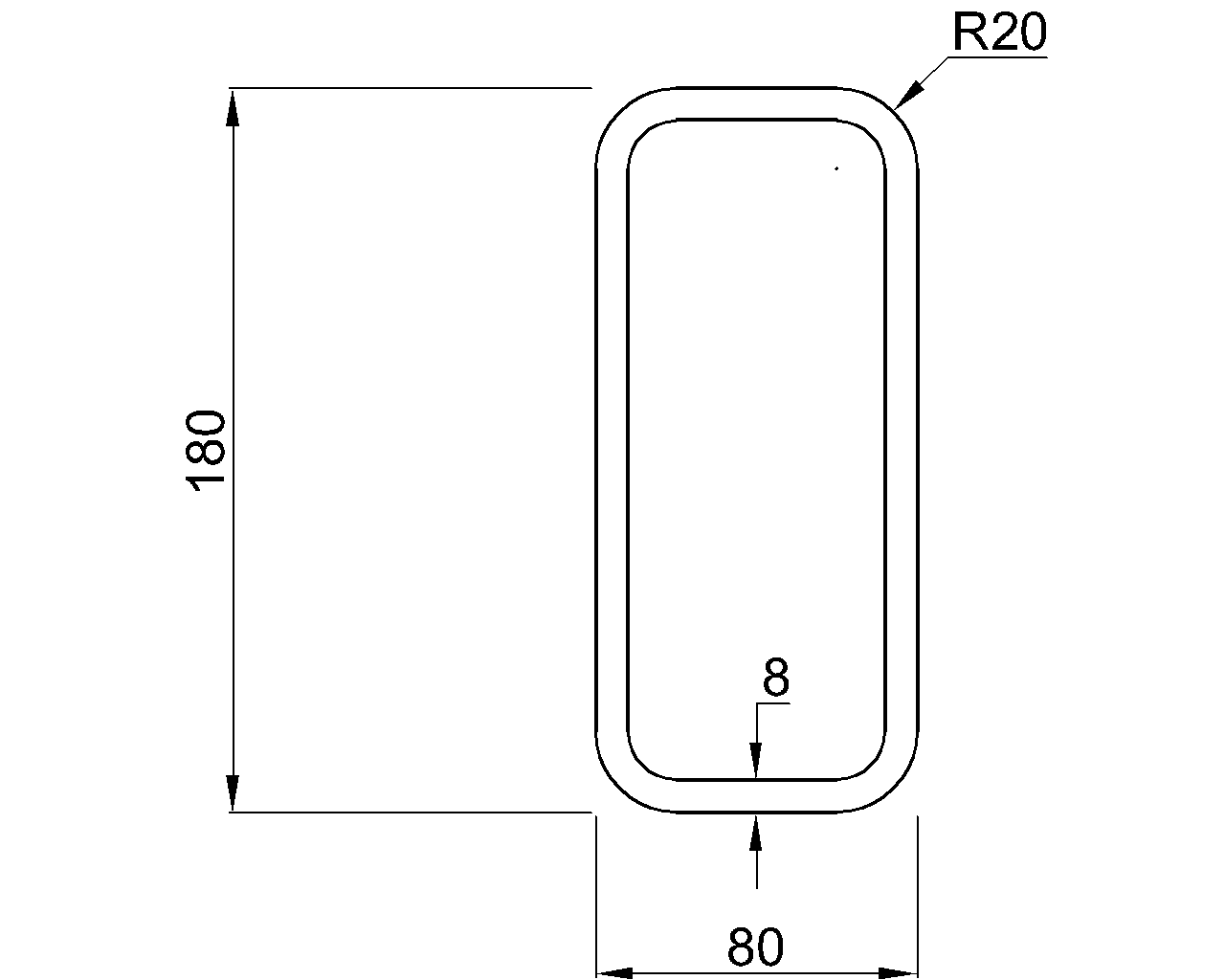 Hybox 355 RHS 180x80x8