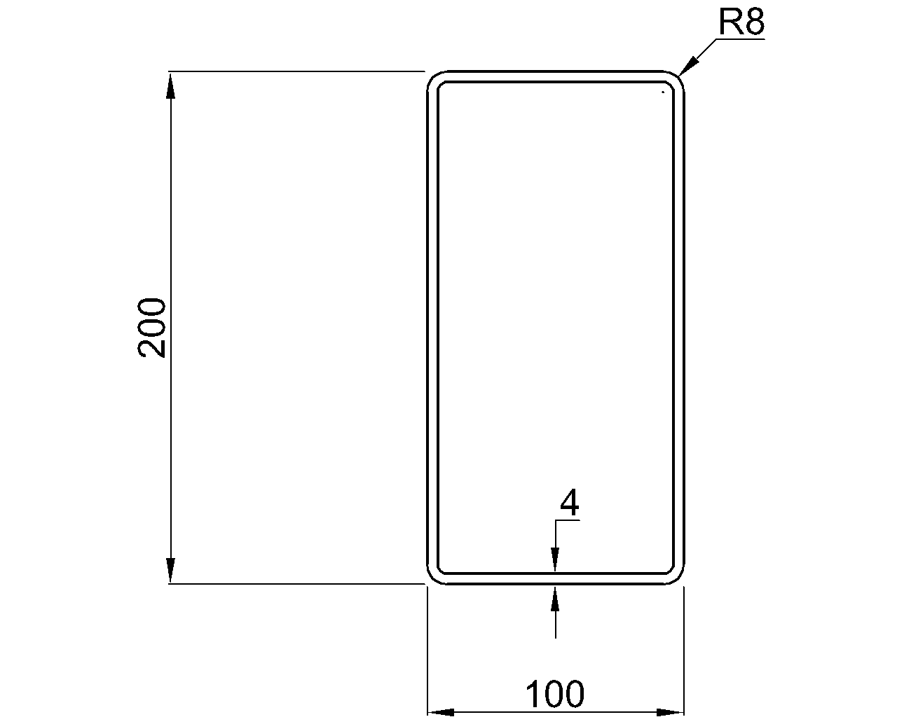 Hybox 355 RHS 200x100x4