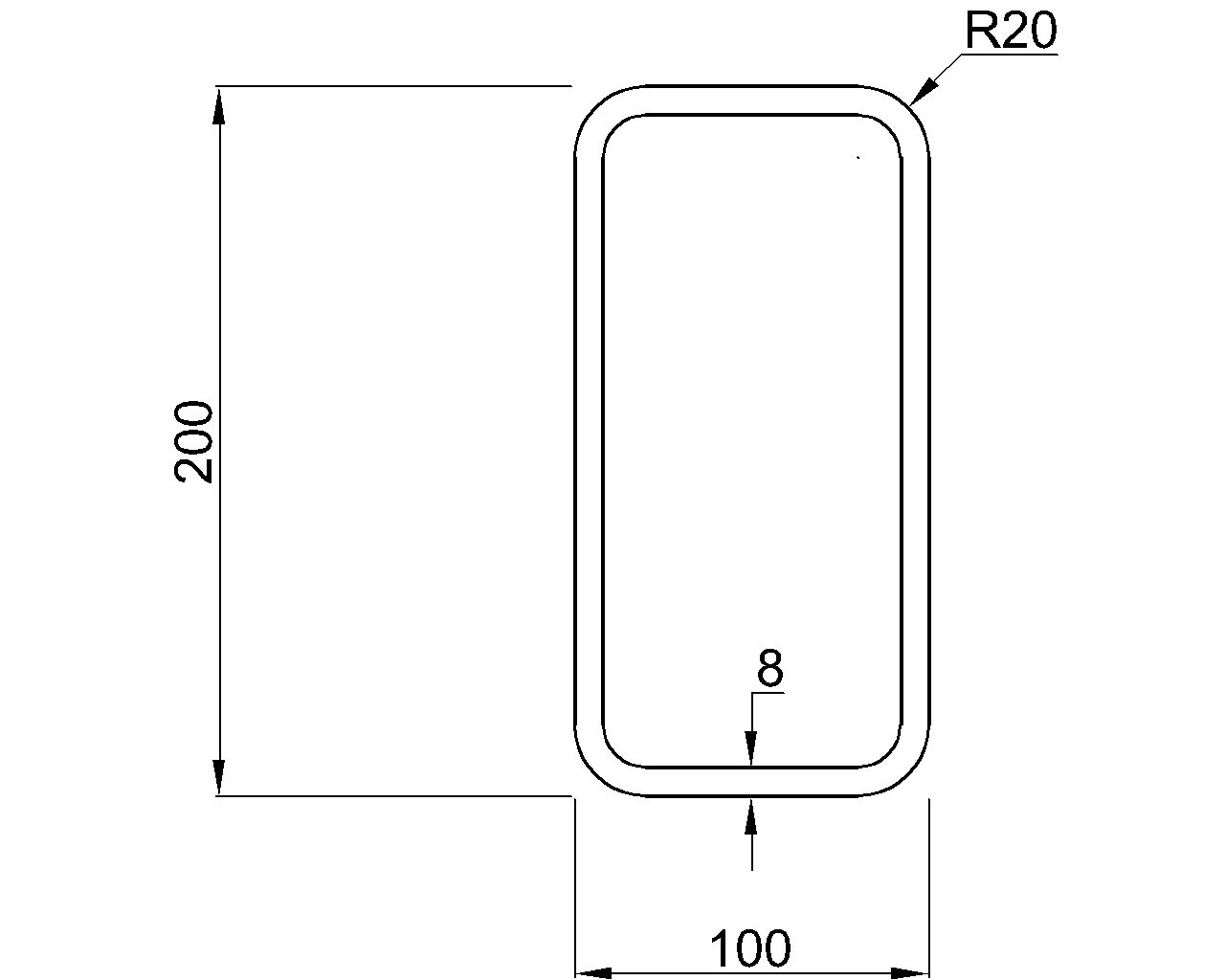 Hybox 355 RHS 200x100x8