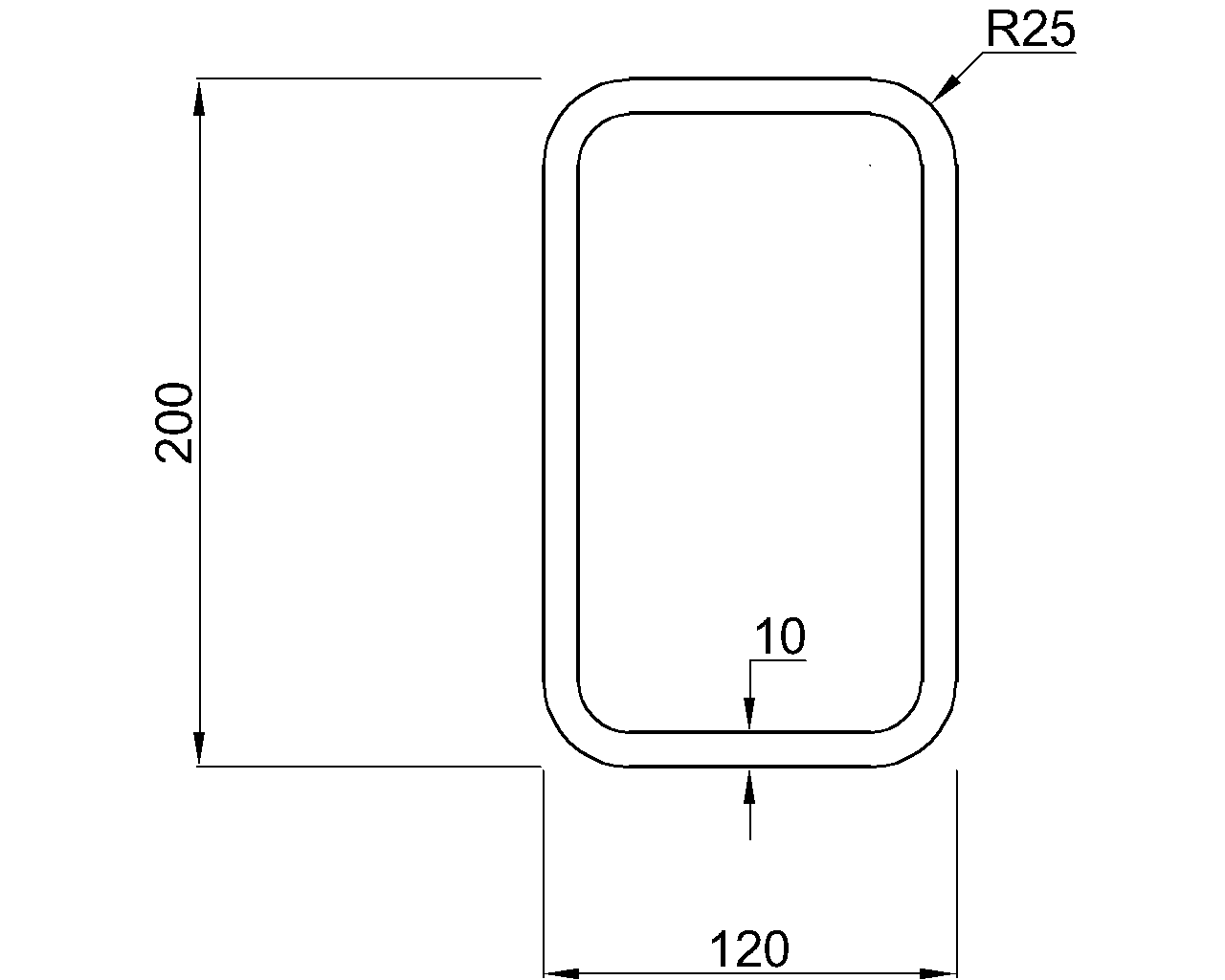 Hybox 355 RHS 200x120x10