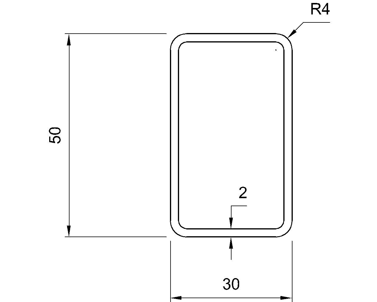 Hybox 355 RHS 50x30x2