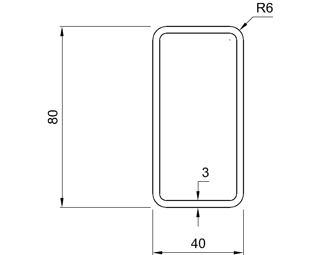 Hybox 355 RHS 80x40x3