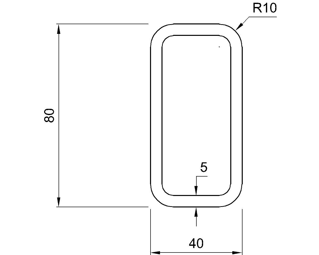 Hybox 355 RHS 80x40x5