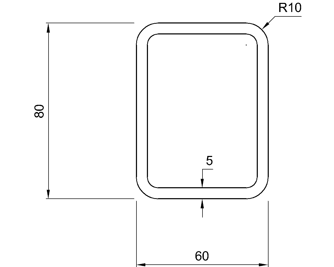 Hybox 355 RHS 80x60x5