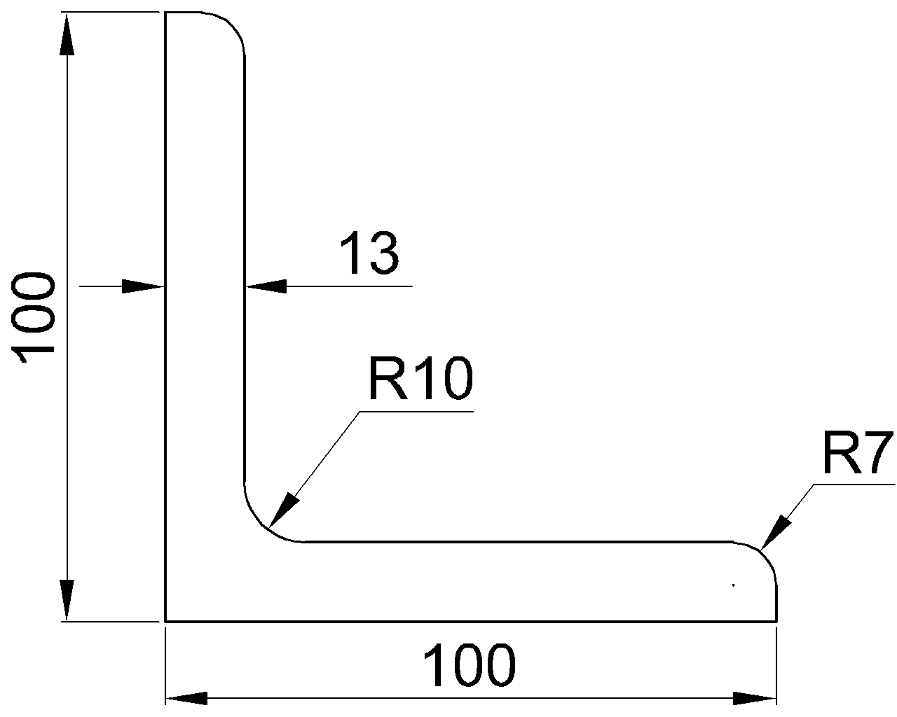 L-100x100x13
