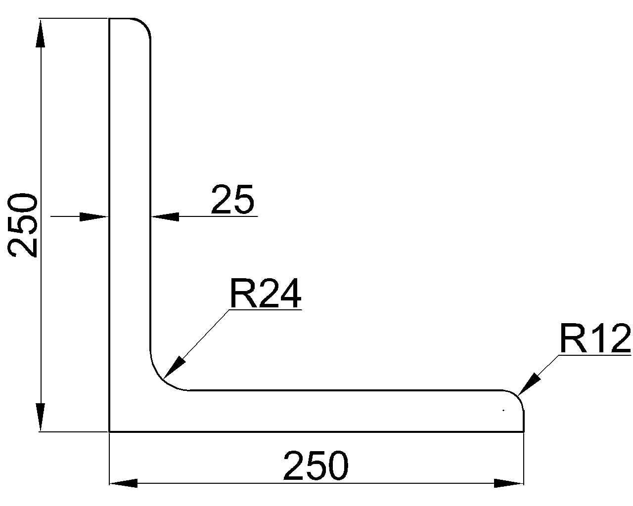 L-250x250x25