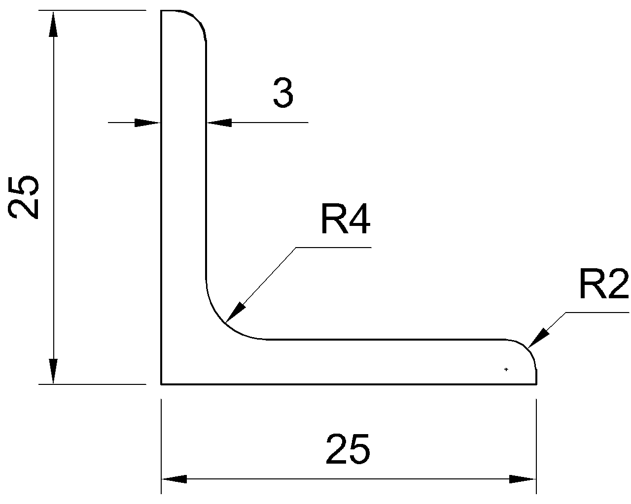 L-25x25x3