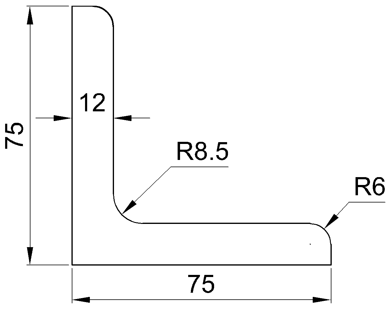 L-75x75x12