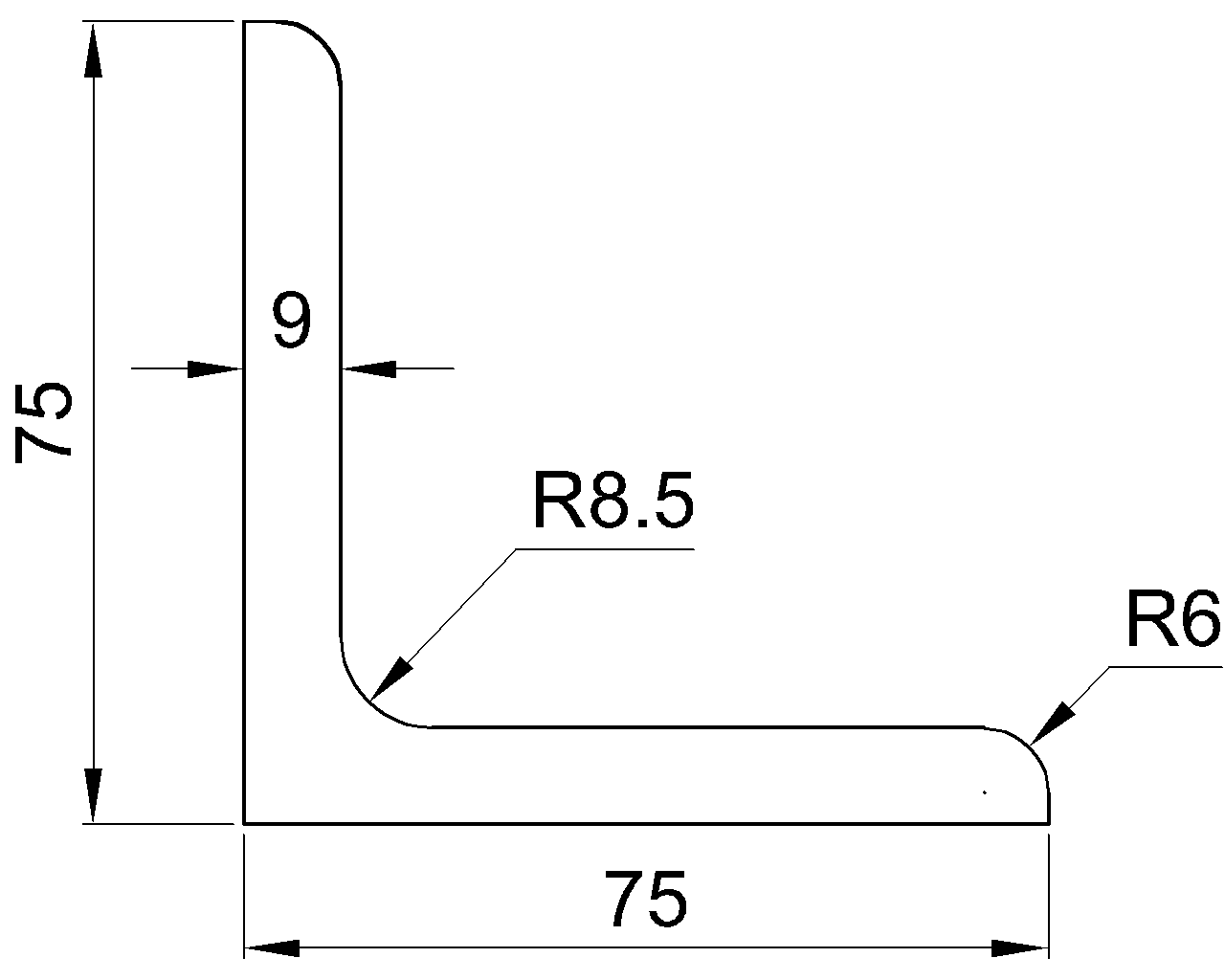 L-75x75x9