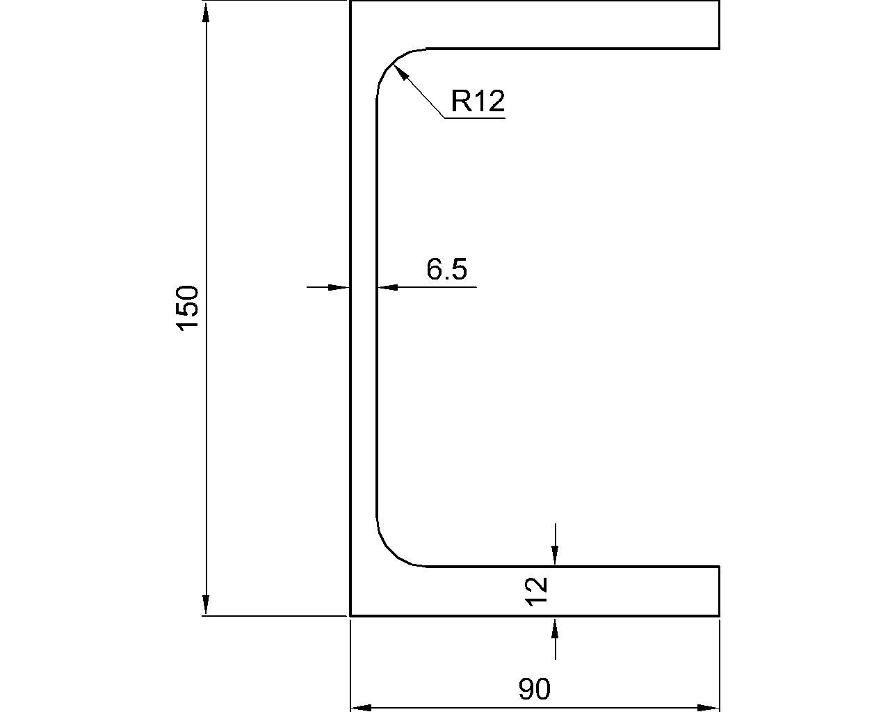 PFC 150x90x24