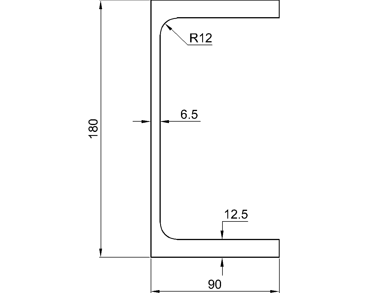 PFC 180x90x26