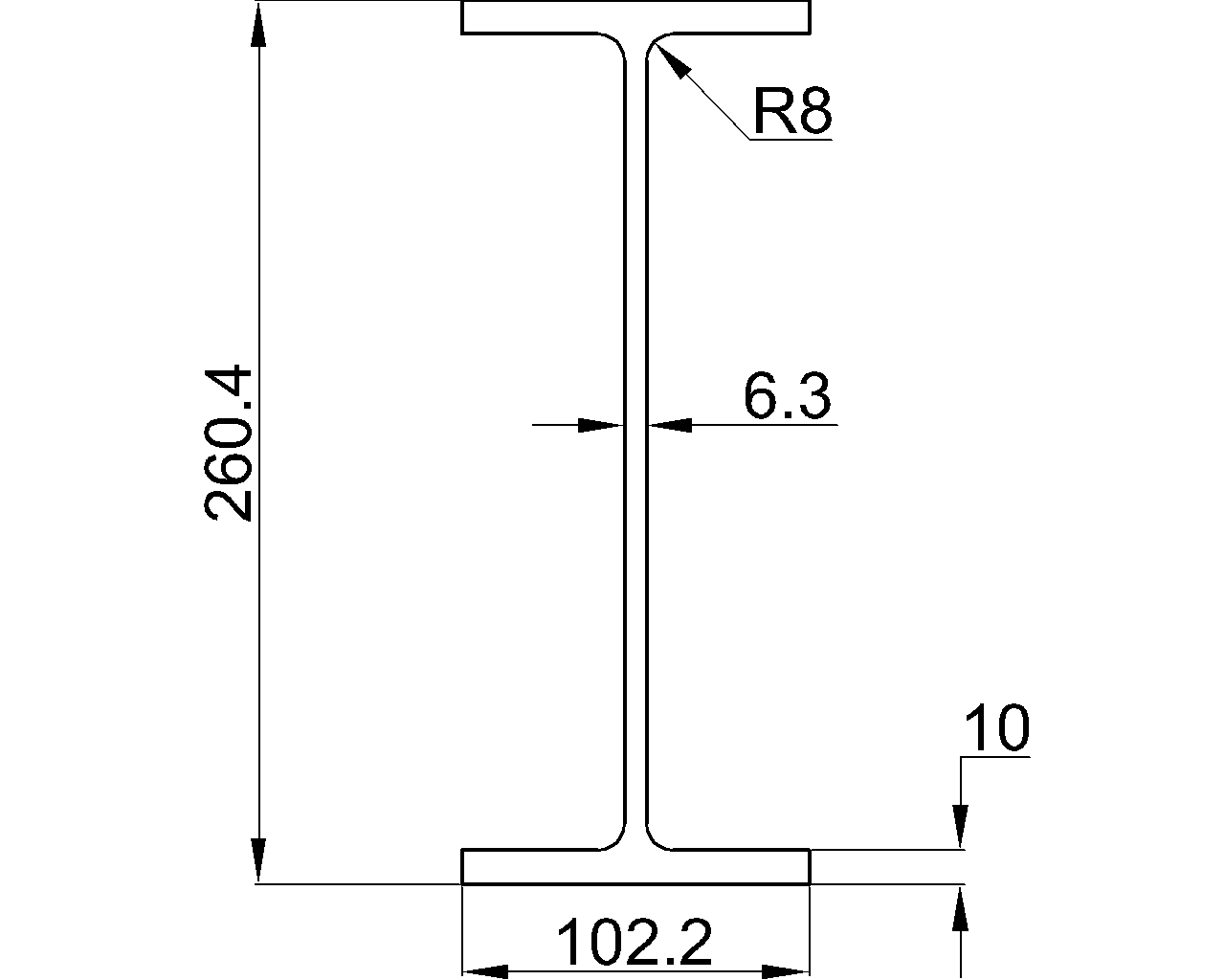 UB 254x102x28