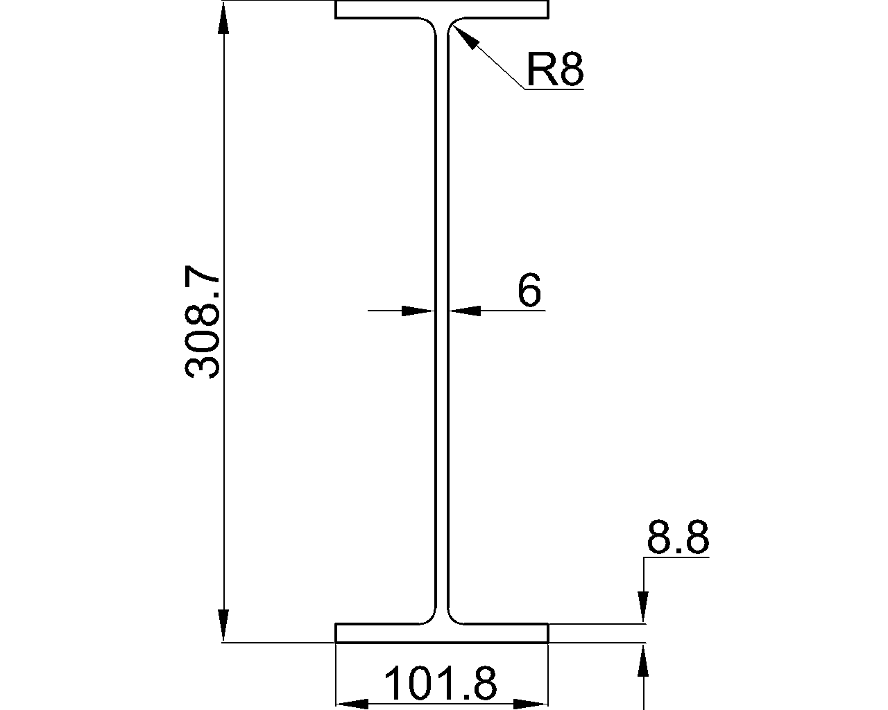 UB 305x102x28