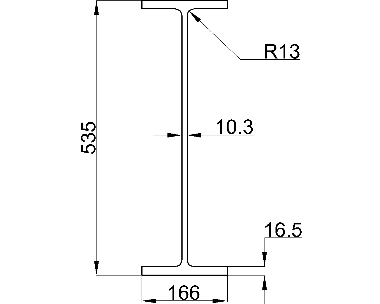 UB 533x165x85