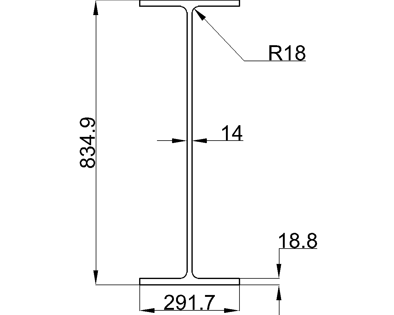 UB 838x292x176