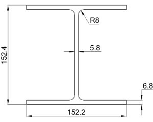 UC 152x152x23 – Your Steel Standards & CAD File Hub