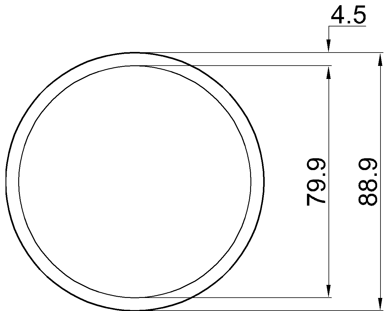 Celsius 355 CHS 88.9×4.5