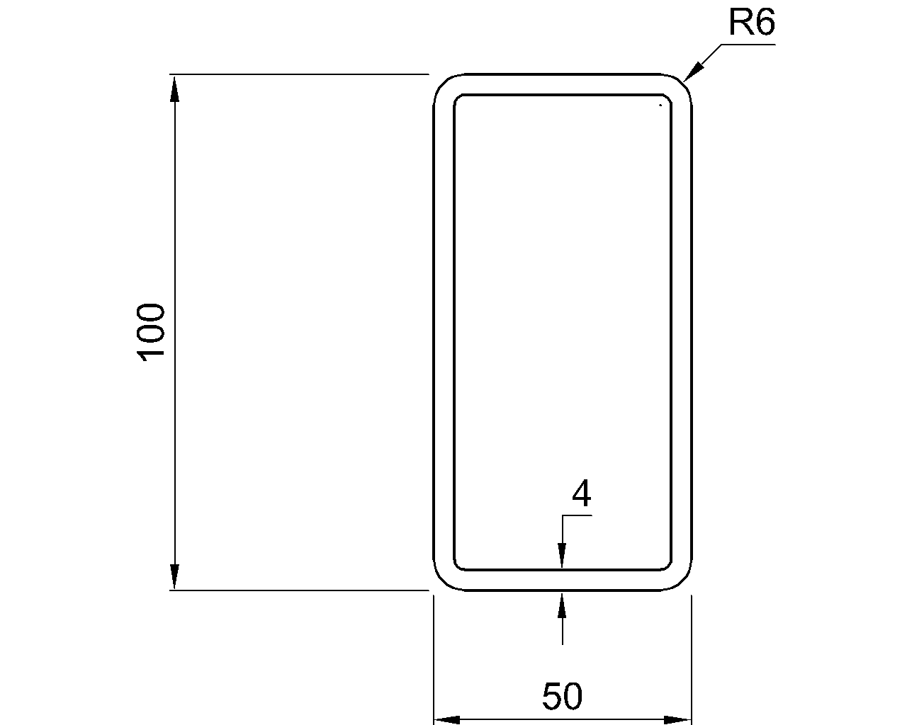 Celsius 355 RHS 100x50x4