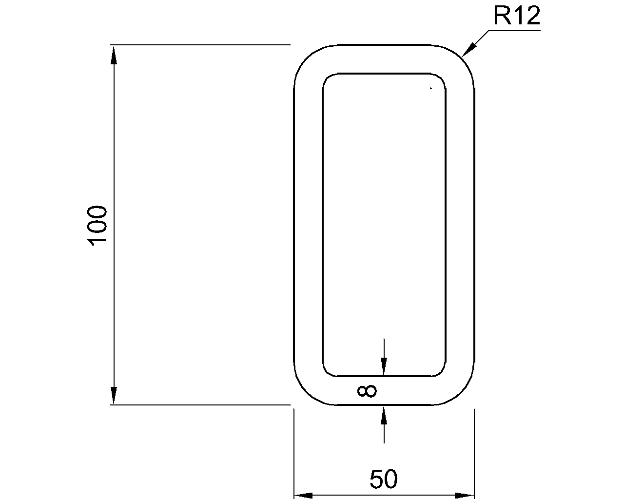 Celsius 355 RHS 100x50x8
