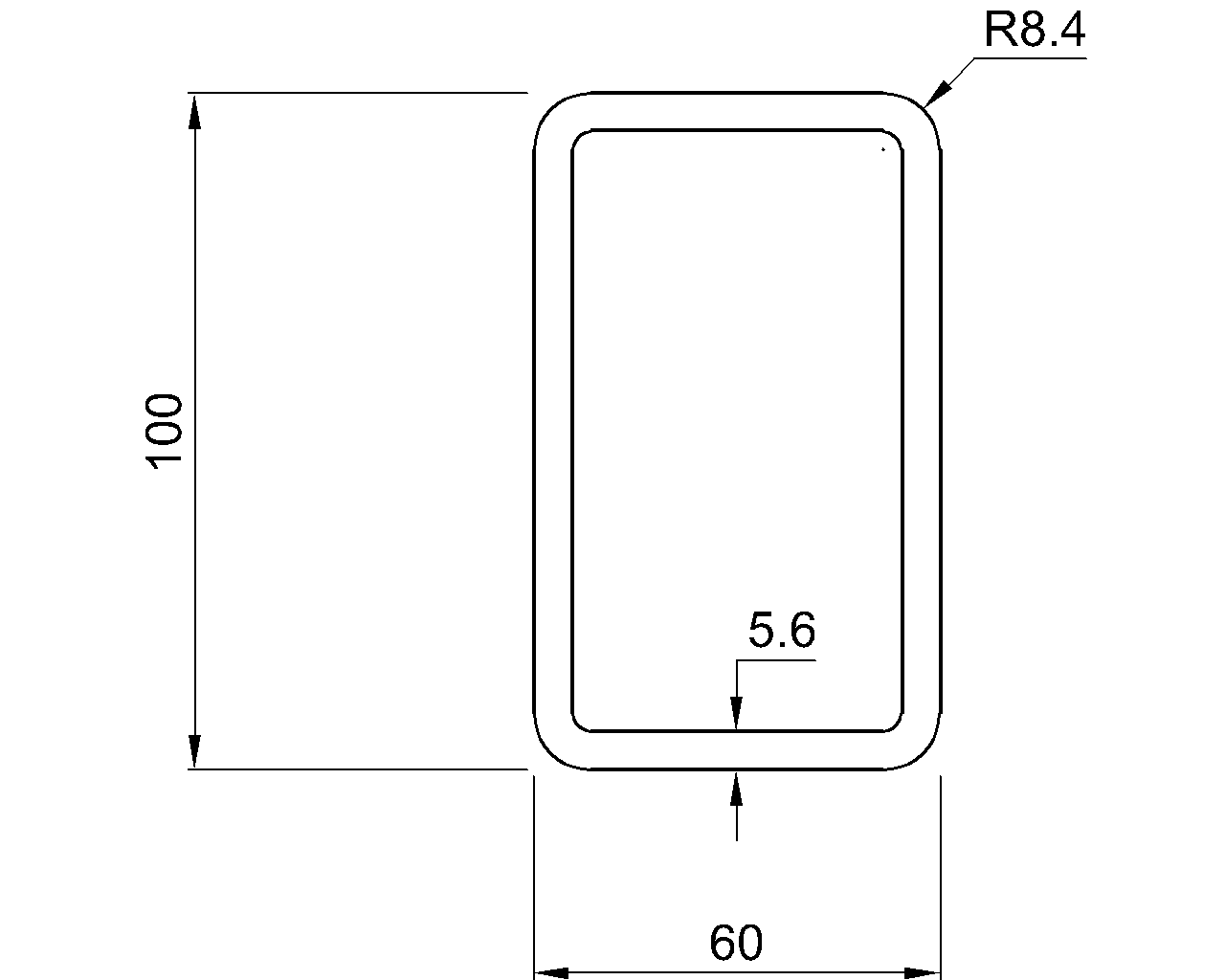Celsius 355 RHS 100x60x5.6