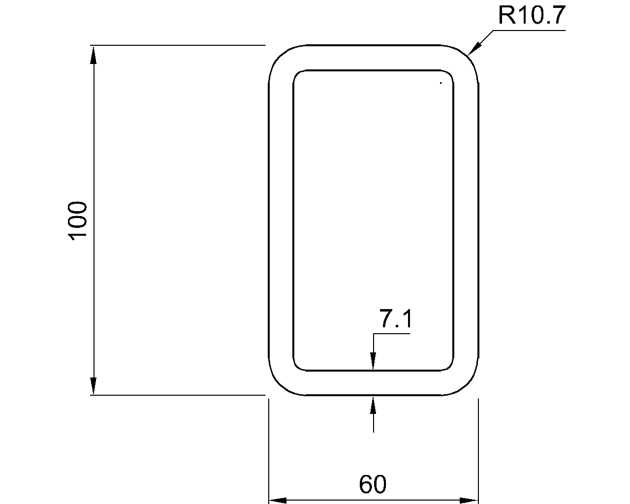 Celsius 355 RHS 100x60x7.1