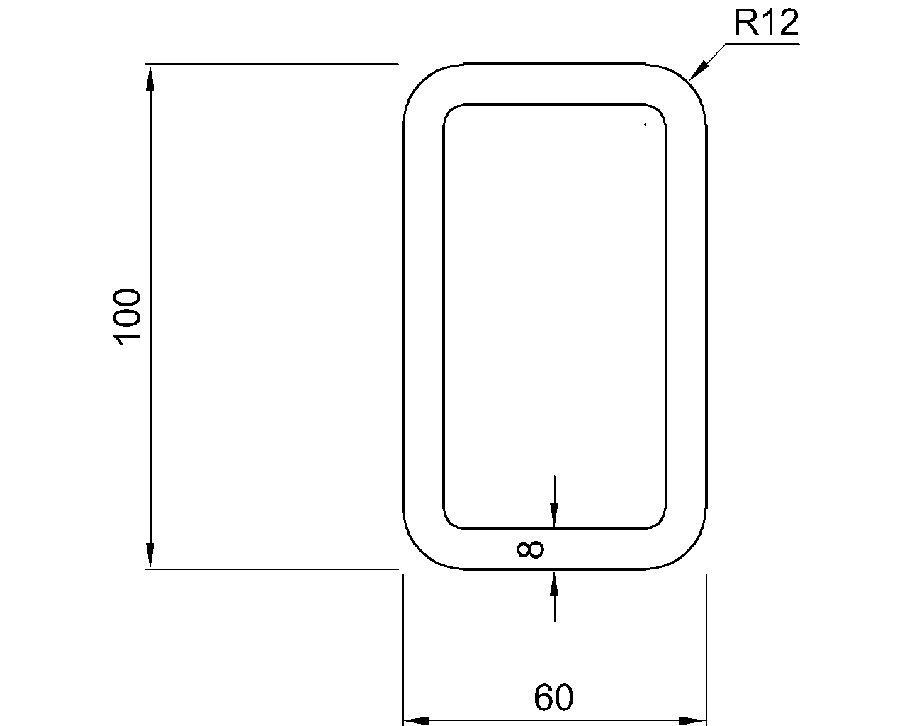 Celsius 355 RHS 100x60x8