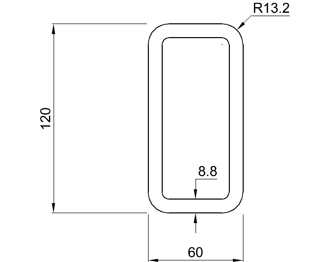 Celsius 355 RHS 120x60x8.8