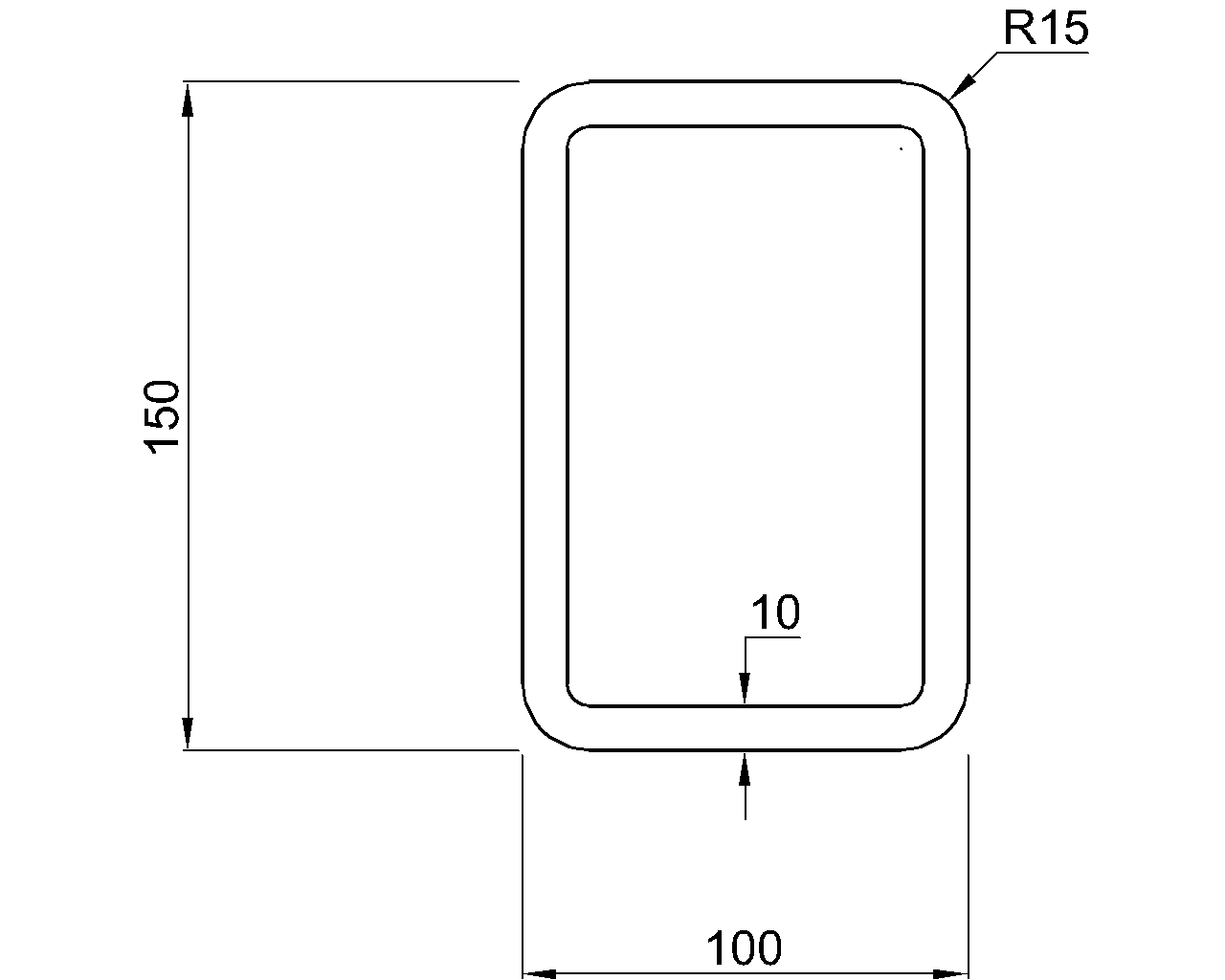 Celsius 355 RHS 150x100x10
