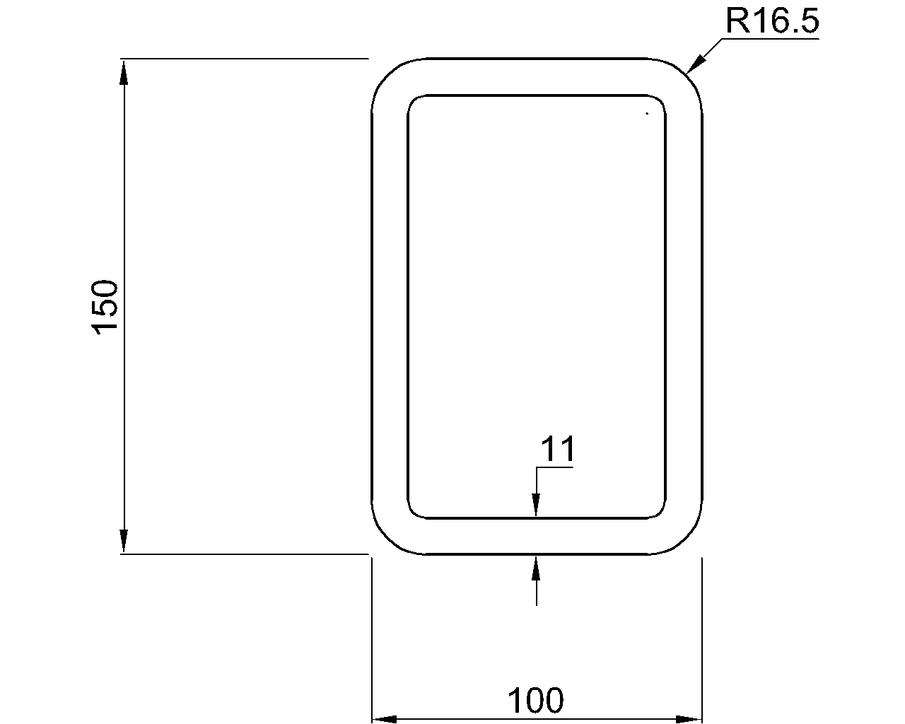 Celsius 355 RHS 150x100x11